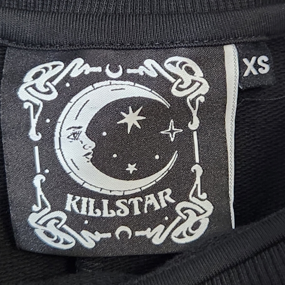 Killstar Dress Womens Small Goth Emo Punk Mini Ribbed Occult Graphic Print - Picture 12 of 16